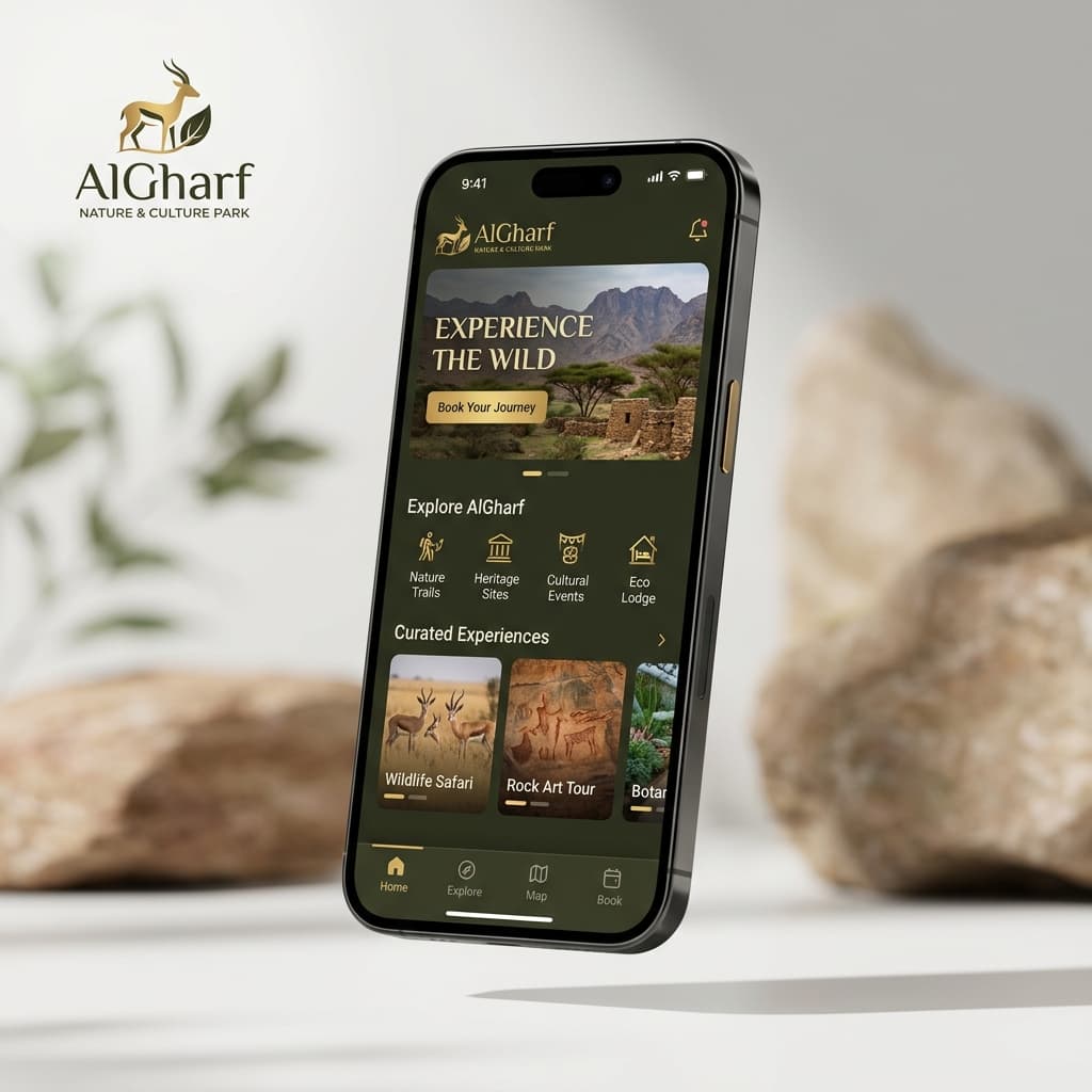 Al-Gharf App Mockup
